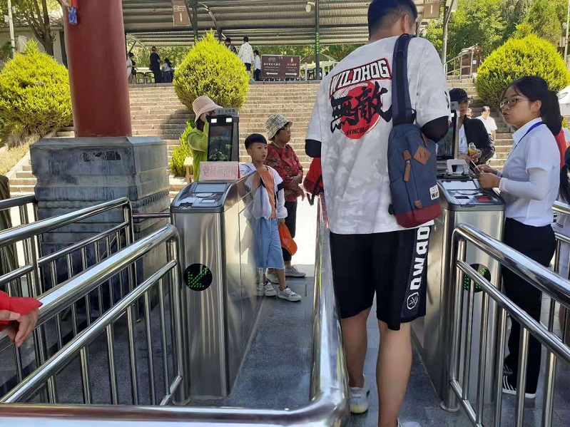 南皮甘肃某景区人证核验售票系统案例